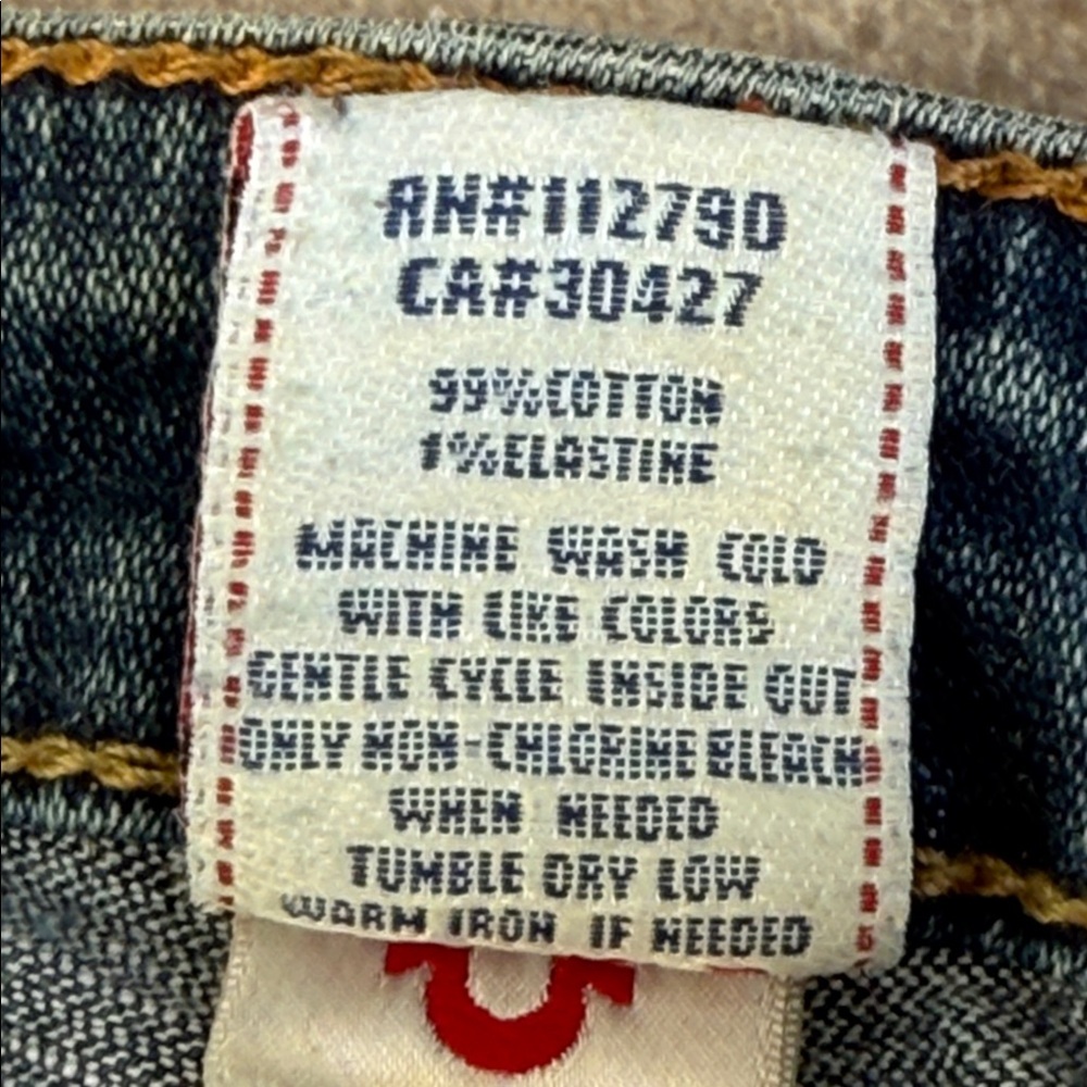 True religion, Stella size 31 skinny jeans Classic Blue Denim Jeans - Picture 7 of 16